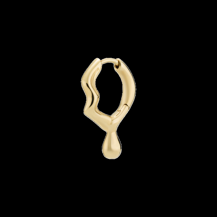 Mira Huggie Goldplated Silver (One) in de groep Oorbellen / Gouden oorbellen bij SCANDINAVIAN JEWELRY DESIGN (100939YG)