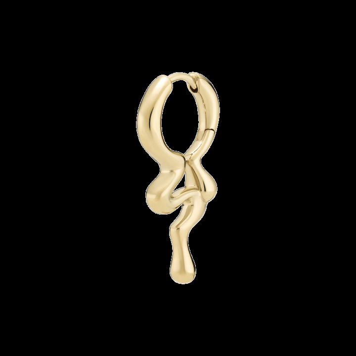 Maya Huggie Goldplated Silver (One) in de groep Oorbellen / Gouden oorbellen bij SCANDINAVIAN JEWELRY DESIGN (100940YG)