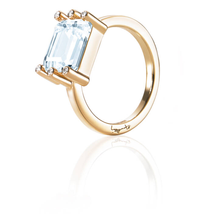 Beautiful Dreamer - Topaz Ring goud in de groep Ringen / Diamanten ringen bij SCANDINAVIAN JEWELRY DESIGN (13-101-01825)