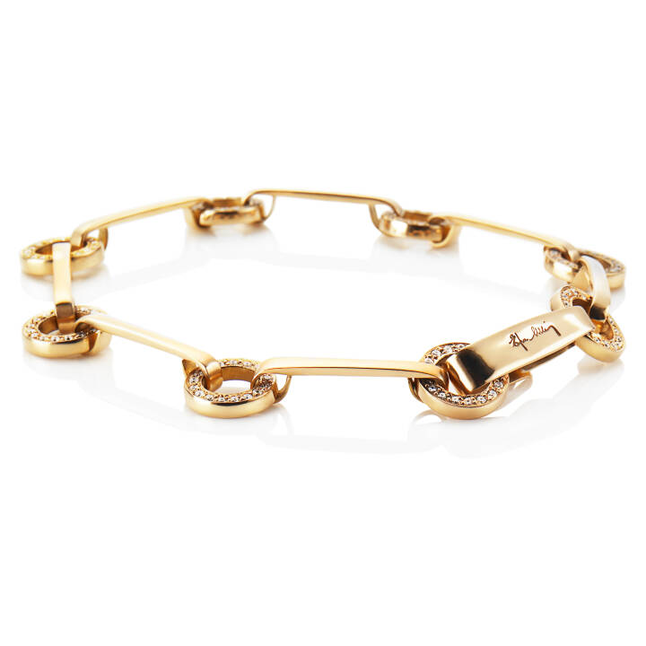 Ring Chain & Stars Armbanden goud in de groep Armbanden bij SCANDINAVIAN JEWELRY DESIGN (14-101-00048-0000)