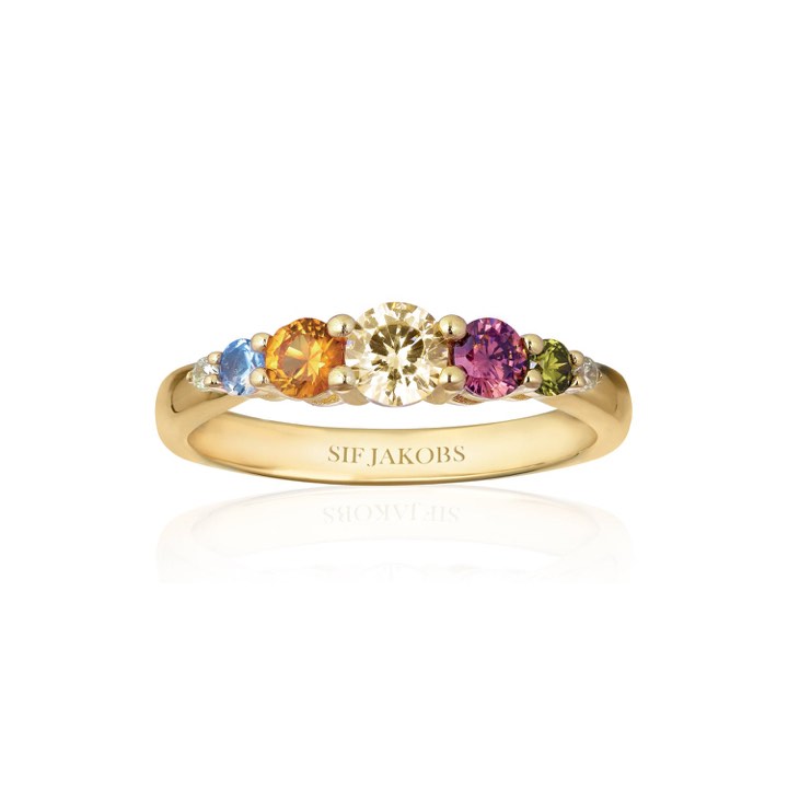 BELLUNO Ring (Goud) in de groep Ringen / Gouden ringen bij SCANDINAVIAN JEWELRY DESIGN (SJ-R42126-ACZ-SG)