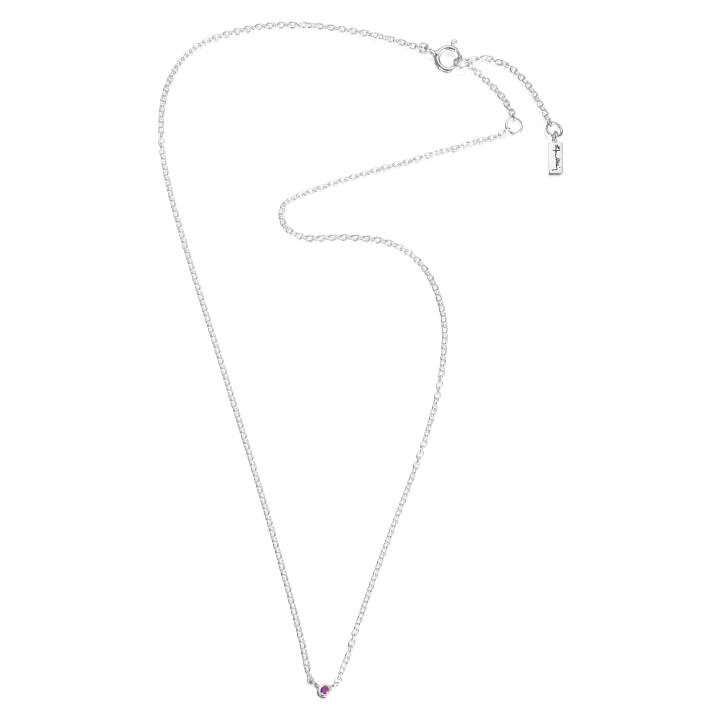 Micro Blink - Pink Sapphire Kettingen Zilver 40-45 cm in de groep Kettingen / Zilveren kettingen bij SCANDINAVIAN JEWELRY DESIGN (10-100-01898-4045)