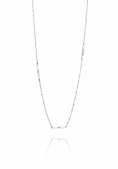 Product Image for Efva Attling Power Plates Long Kettingen Zilver 80 cm