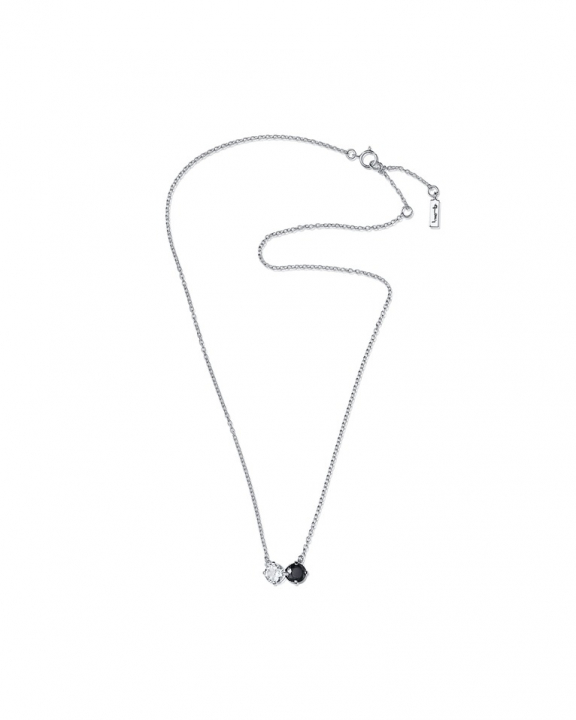 Product Image for Efva Attling The Storm & I Kettingen Zilver Crystal Q./Onyx 40-45 cm