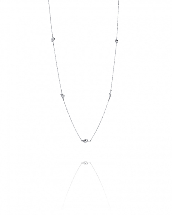 Love Knot Flow Necklace in de groep Kettingen / Zilveren kettingen bij SCANDINAVIAN JEWELRY DESIGN (10-100-02172-0000)