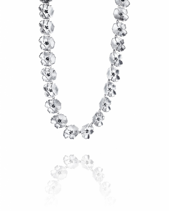 Anemone Collier Silver in de groep Kettingen / Zilveren kettingen bij SCANDINAVIAN JEWELRY DESIGN (10-100-02338-0040)
