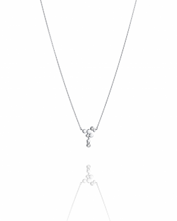 Little Champagne Necklace Silver in de groep Kettingen / Zilveren kettingen bij SCANDINAVIAN JEWELRY DESIGN (10-100-02369-4045)