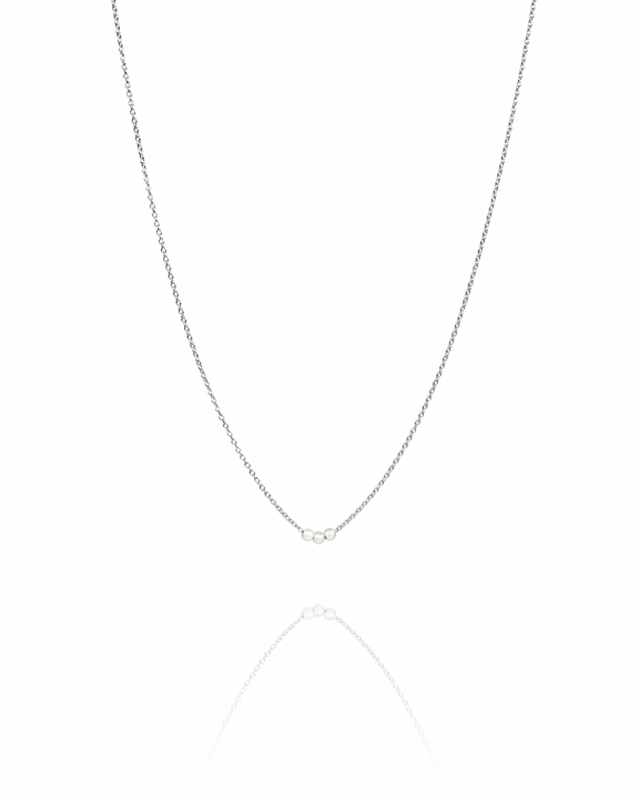 My Little Pearl Necklace Silver in de groep Kettingen / Zilveren kettingen bij SCANDINAVIAN JEWELRY DESIGN (10-100-02373-4045)