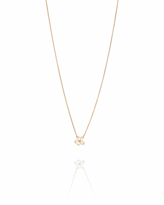 Forget-Me-Not Necklace Goldplated Silver in de groep Oorbellen / Pareloorbellen bij SCANDINAVIAN JEWELRY DESIGN (10-108-02345-4045)