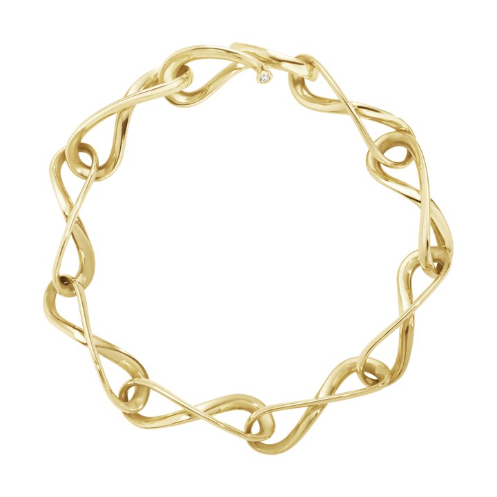 INFINITY Armbanden goud Diamant 0.03 ct in de groep Armbanden / Diamanten armbanden bij SCANDINAVIAN JEWELRY DESIGN (10013692)