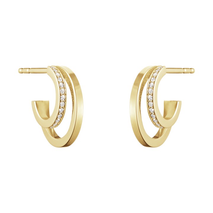 Product Image for Georg Jensen HALO Ã.5MM Oorbel goud SINGLE PAVE 0.12 ct