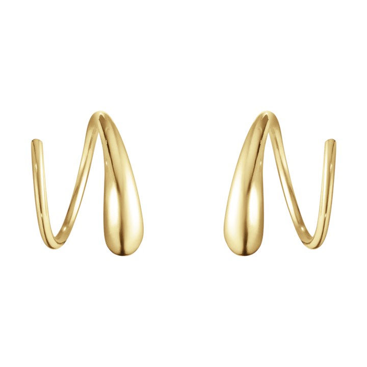 MERCY SWIRL Oorbel goud in de groep Oorbellen / Gouden oorbellen bij SCANDINAVIAN JEWELRY DESIGN (10017066)