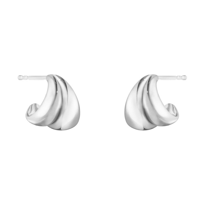 CURVE SMALL Oorbel Zilver in de groep Oorbellen / Zilveren oorbellen bij SCANDINAVIAN JEWELRY DESIGN (10017500)