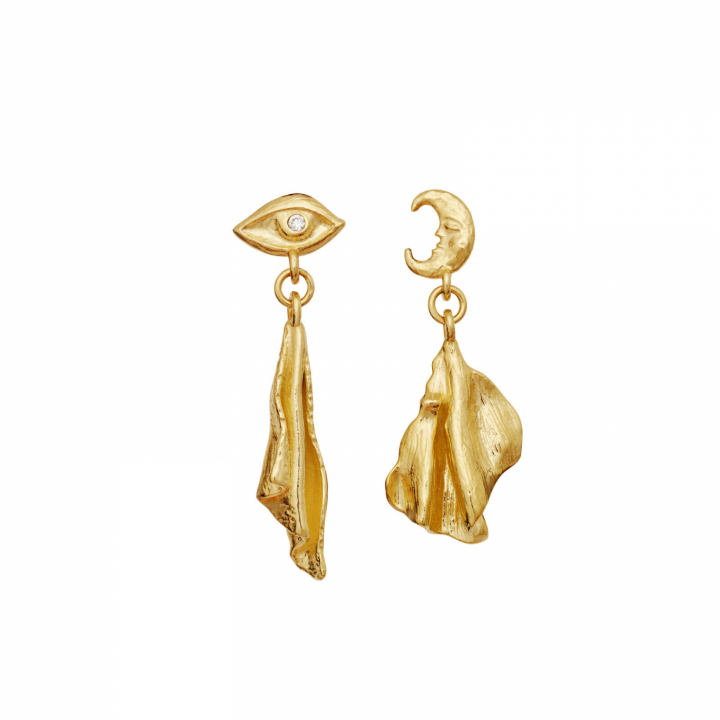 Felicia Earrings Gold in de groep Oorbellen / Gouden oorbellen bij SCANDINAVIAN JEWELRY DESIGN (10035A)