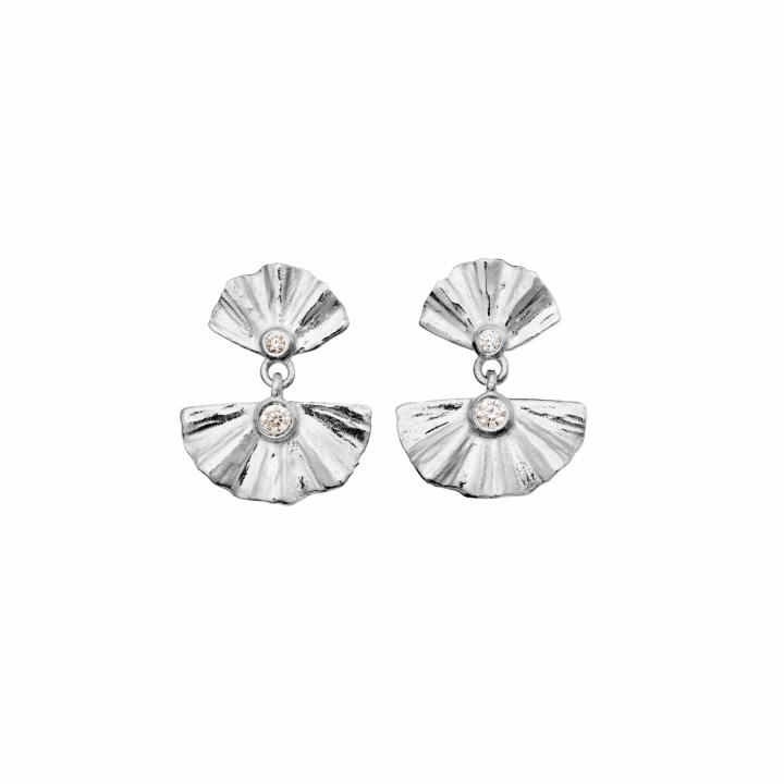Odile Earrings Silver in de groep Oorbellen / Zilveren oorbellen bij SCANDINAVIAN JEWELRY DESIGN (10039C)