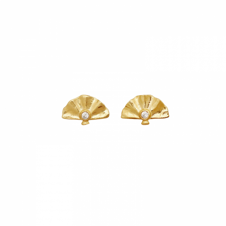 Fantine Earrings Gold in de groep Oorbellen / Gouden oorbellen bij SCANDINAVIAN JEWELRY DESIGN (10046A)