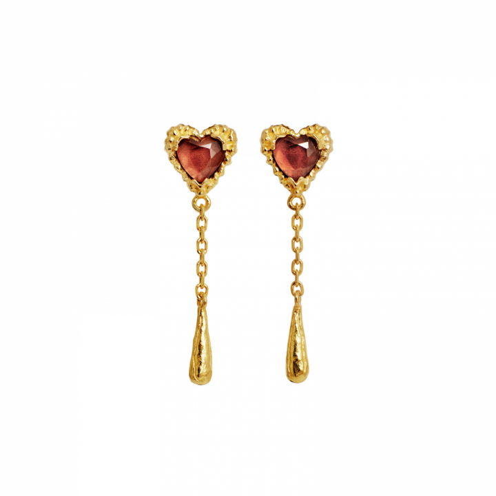 Lady Earrings Gold in de groep Oorbellen / Gouden oorbellen bij SCANDINAVIAN JEWELRY DESIGN (10050A)