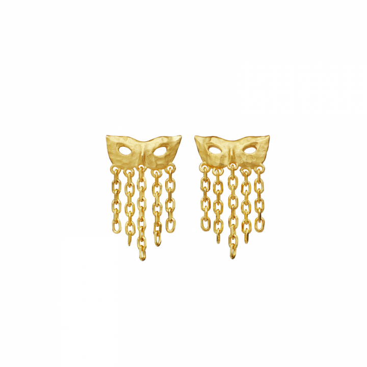 Celare Earrings Gold in de groep Oorbellen / Gouden oorbellen bij SCANDINAVIAN JEWELRY DESIGN (10057A)