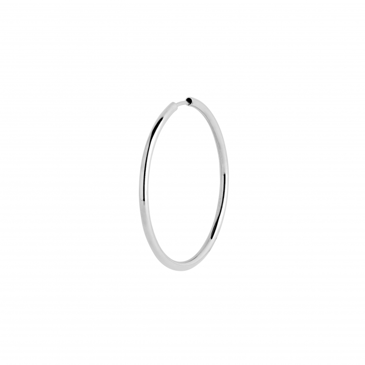 Senorita 35 Hoops Silver (Pair) in de groep Oorbellen / Zilveren oorbellen bij SCANDINAVIAN JEWELRY DESIGN (100701AG-35)