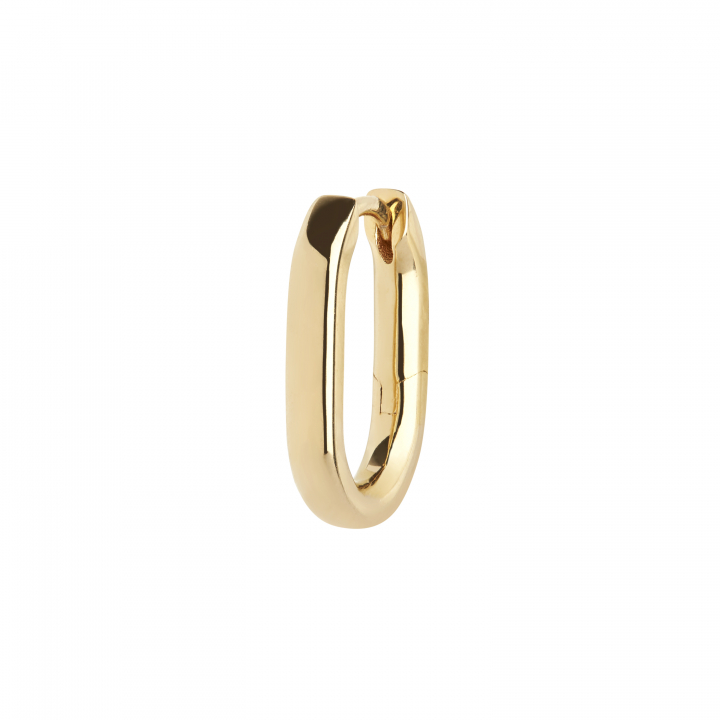 Slick Huggie Goldplated Silver (One) in de groep Oorbellen / Gouden oorbellen bij SCANDINAVIAN JEWELRY DESIGN (100852YG)