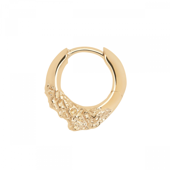 Miro 8 Huggie Goldplated Silver (One) in de groep Oorbellen / Gouden oorbellen bij SCANDINAVIAN JEWELRY DESIGN (100905YG-8)