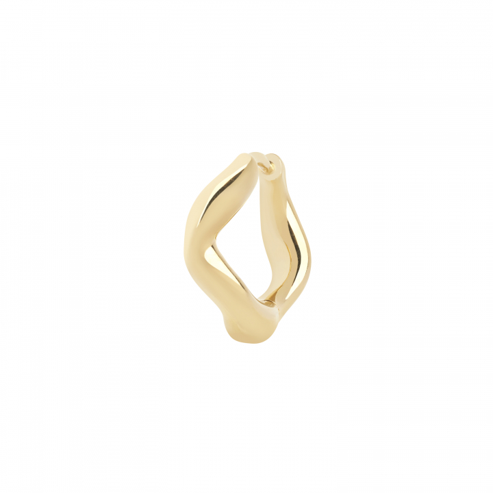 Anil 8 Huggie Goldplated Silver (One) in de groep Oorbellen / Gouden oorbellen bij SCANDINAVIAN JEWELRY DESIGN (100921YG-8)