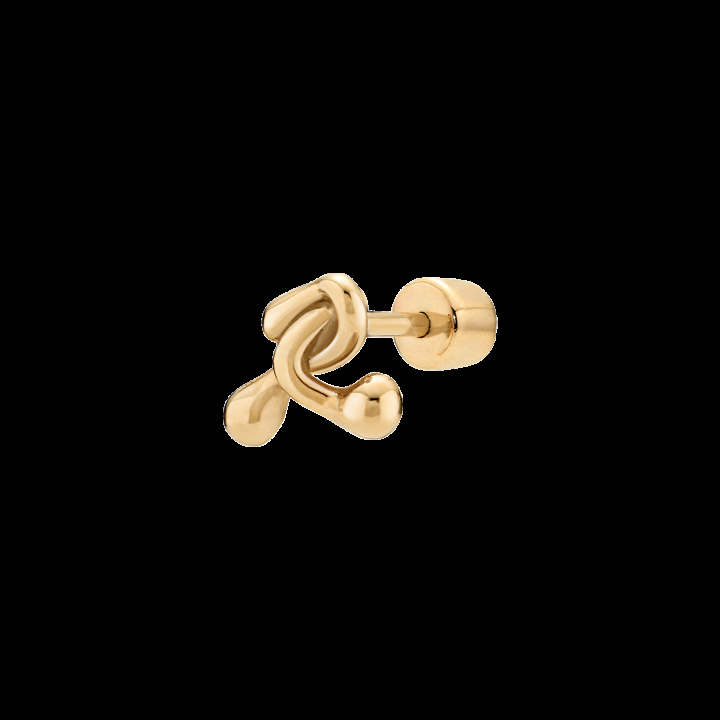 Product Image for MARIA BLACK Puff Ball Stud Goldplated Silver (One)