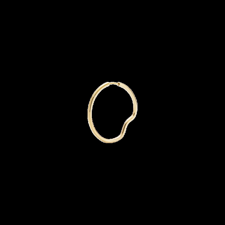 Copenhagen 25 Hoop Goldplated Silver in de groep Oorbellen / Gouden oorbellen bij SCANDINAVIAN JEWELRY DESIGN (101032YG-25)