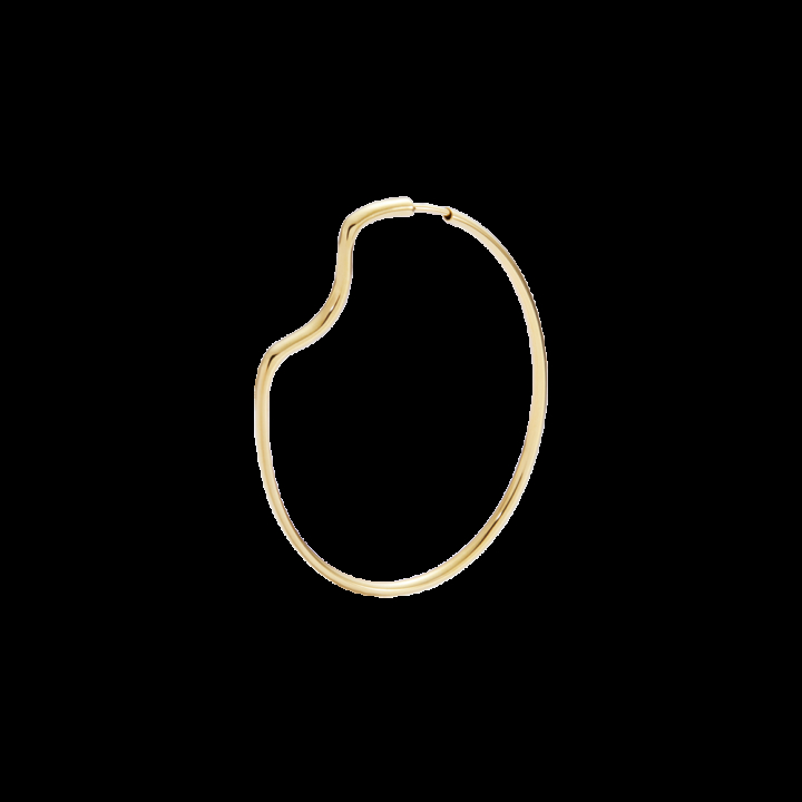 Copenhagen 50 Hoop Goldplated Silver in de groep Oorbellen / Gouden oorbellen bij SCANDINAVIAN JEWELRY DESIGN (101032YG-50)