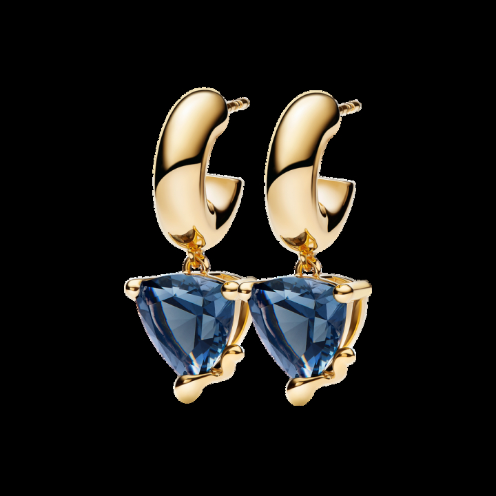 Omotesando Ramune Hoops Earrings Gold in de groep Oorbellen / Gouden oorbellen bij SCANDINAVIAN JEWELRY DESIGN (101075YG)