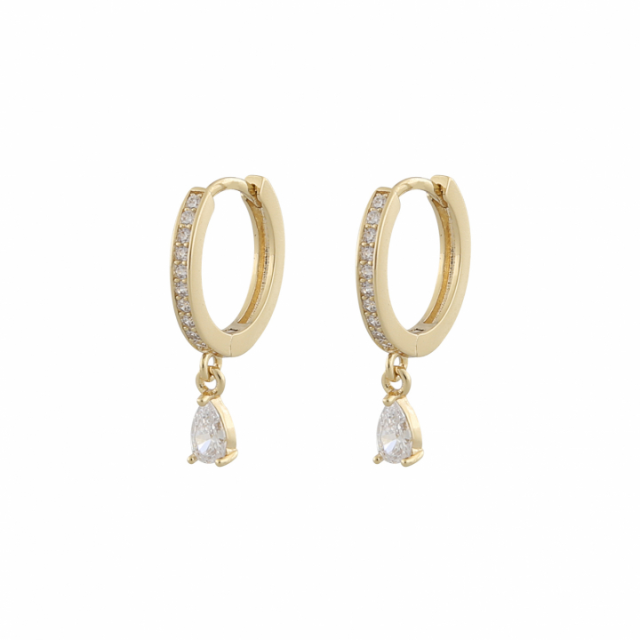 Product Image for SNÃ OF SWEDEN Camille drop ring Oorbel Goud