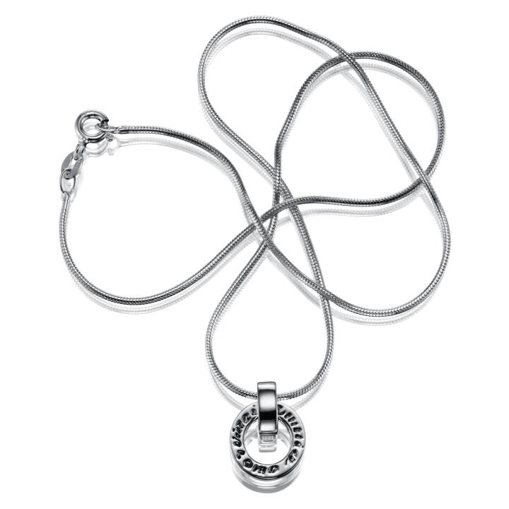 Ring Around - Amor Vincit Omnia Hanger Zilver in de groep Kettingen / Zilveren kettingen bij SCANDINAVIAN JEWELRY DESIGN (11-100-00488-0000)