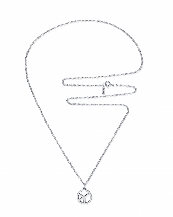 New Peace Pendant Silver in de groep Kettingen / Zilveren kettingen bij SCANDINAVIAN JEWELRY DESIGN (11-100-02399)