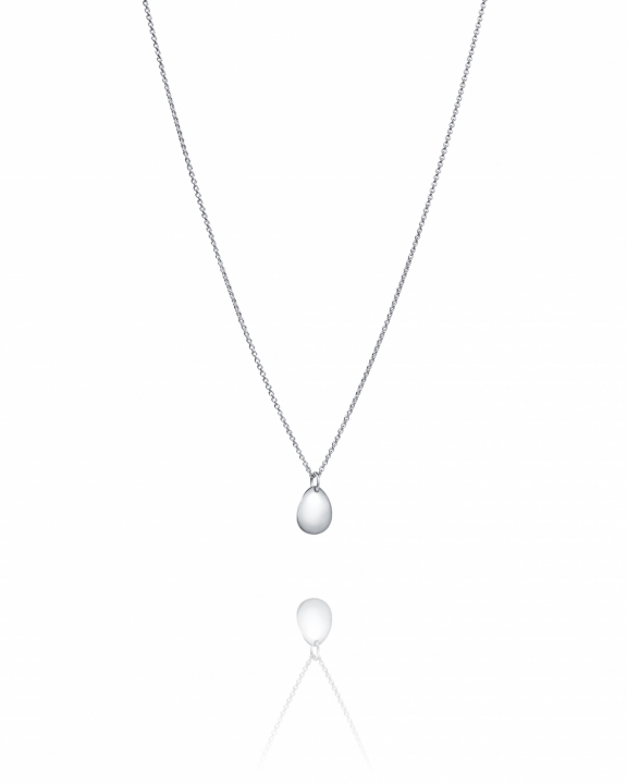 Mini Rose Petal Pendant Silver in de groep Kettingen / Zilveren kettingen bij SCANDINAVIAN JEWELRY DESIGN (11-100-02419)