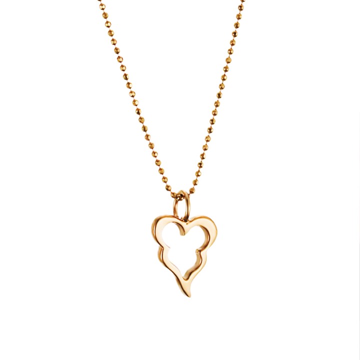 Product Image for Efva Attling Little Crazy Heart Kettingen Goud 45 cm