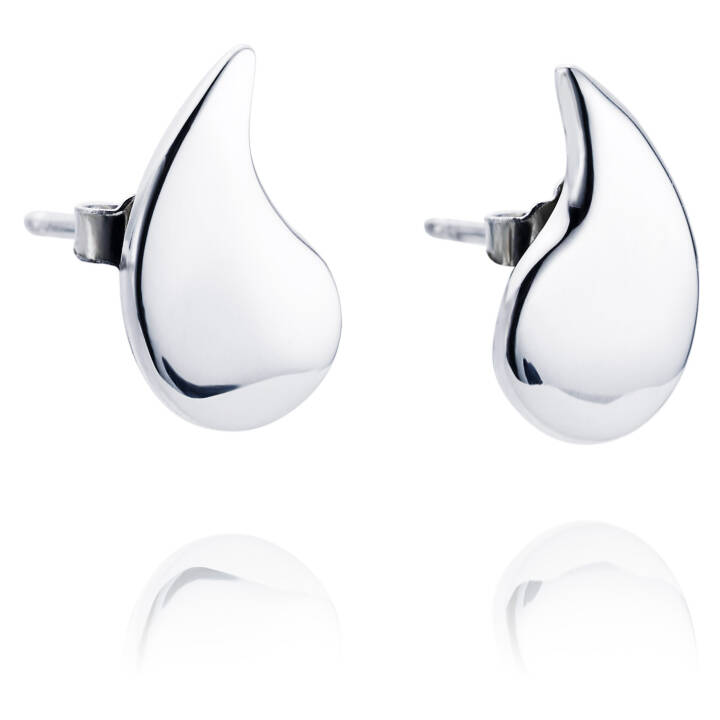 Waterdrops Oorbel Zilver in de groep Oorbellen / Zilveren oorbellen bij SCANDINAVIAN JEWELRY DESIGN (12-100-00415-0000)