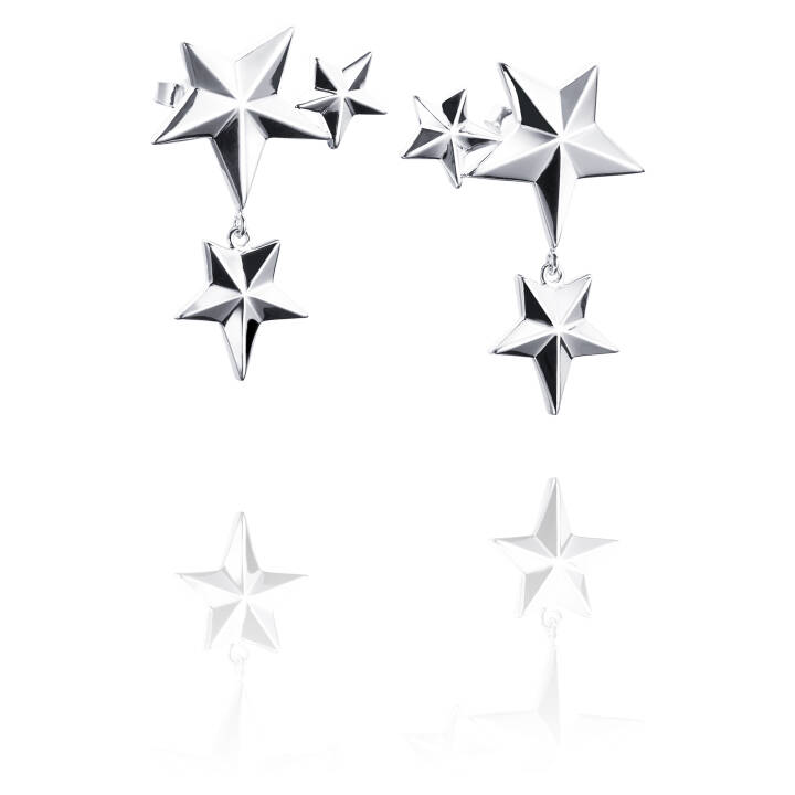 Catch A Falling Star Oorbel Zilver in de groep Oorbellen / Zilveren oorbellen bij SCANDINAVIAN JEWELRY DESIGN (12-100-00881-0000)