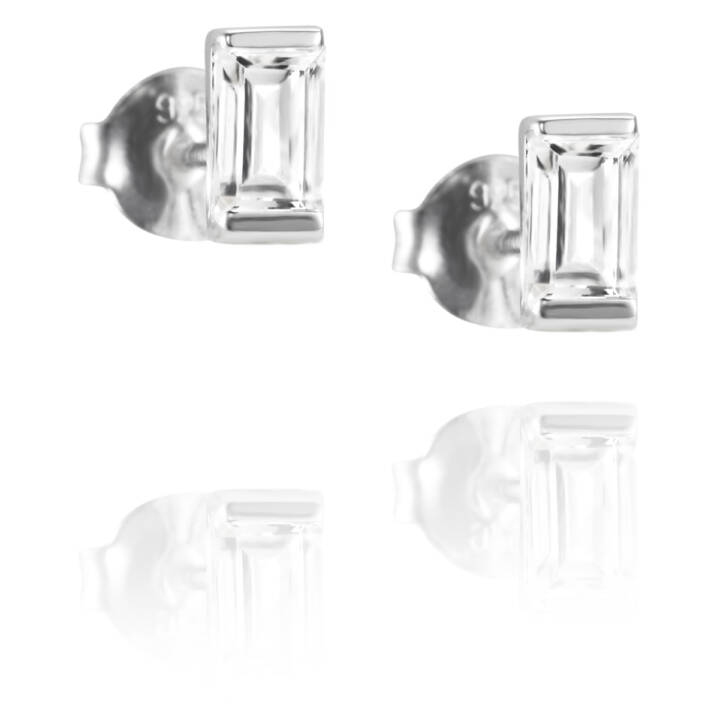 A Clear Dream Stud Oorbel Zilver in de groep Oorbellen / Zilveren oorbellen bij SCANDINAVIAN JEWELRY DESIGN (12-100-01508-0000)