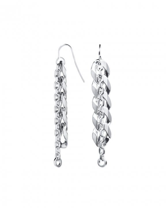 Rock My Chain Earrings in de groep Oorbellen / Zilveren oorbellen bij SCANDINAVIAN JEWELRY DESIGN (12-100-02177-0000)