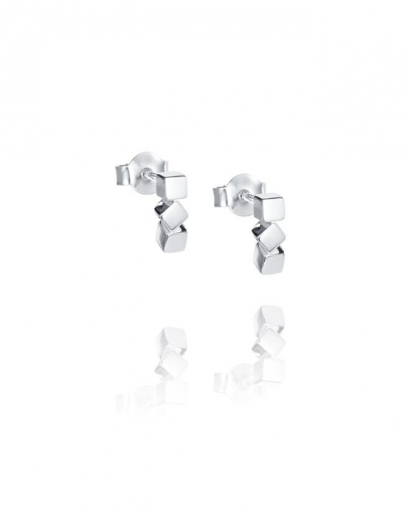 Dice twice Earrings Silver in de groep Efva Attling Back Week / Efva Attling Black Week - 20% bij SCANDINAVIAN JEWELRY DESIGN (12-100-02211-0000)
