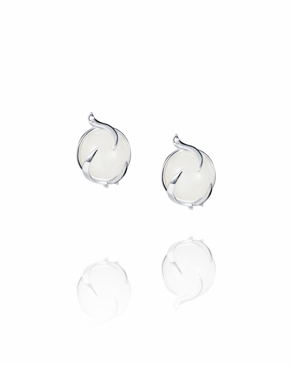 Frö Earrings Silver in de groep Oorbellen / Zilveren oorbellen bij SCANDINAVIAN JEWELRY DESIGN (12-100-02340-0000)
