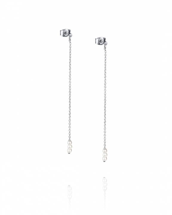 My Little Pearl Earrings Silver in de groep Oorbellen / Pareloorbellen bij SCANDINAVIAN JEWELRY DESIGN (12-100-02372-0000)