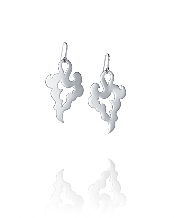Genie Earrings Silver in de groep Oorbellen / Zilveren oorbellen bij SCANDINAVIAN JEWELRY DESIGN (12-100-02393-0000)