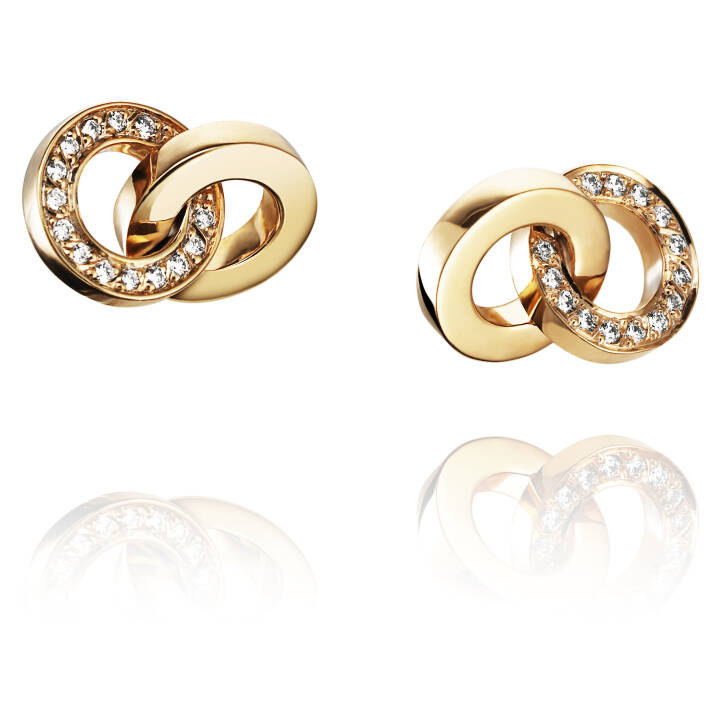 You & Me Oorbel goud in de groep Oorbellen / Diamanten oorbellen bij SCANDINAVIAN JEWELRY DESIGN (12-101-01009-0000)