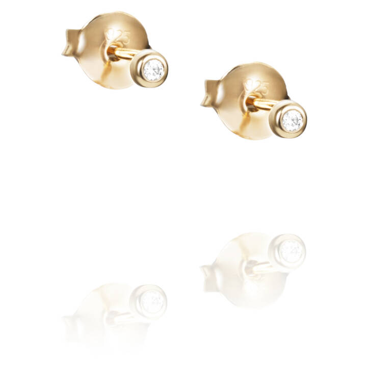 My First Diamond Studs Oorbel goud in de groep Oorbellen / Gouden oorbellen bij SCANDINAVIAN JEWELRY DESIGN (12-101-01444-0000)