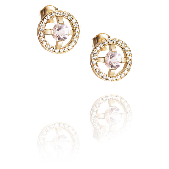 Pink & Stars Oorbel goud in de groep Oorbellen / Diamanten oorbellen bij SCANDINAVIAN JEWELRY DESIGN (12-101-01549-0000)