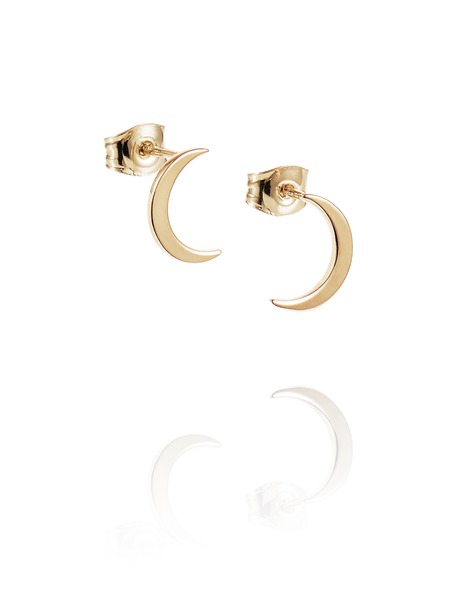 Pencez Moon Oorbel Goud in de groep Efva Attling Back Week / Efva Attling Black Week  - 30% bij SCANDINAVIAN JEWELRY DESIGN (12-101-02099-0000)