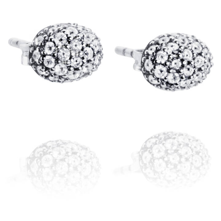 Love Bead - Diamonds Oorbel Witgoud in de groep Oorbellen / Diamanten oorbellen bij SCANDINAVIAN JEWELRY DESIGN (12-102-00454-0000)
