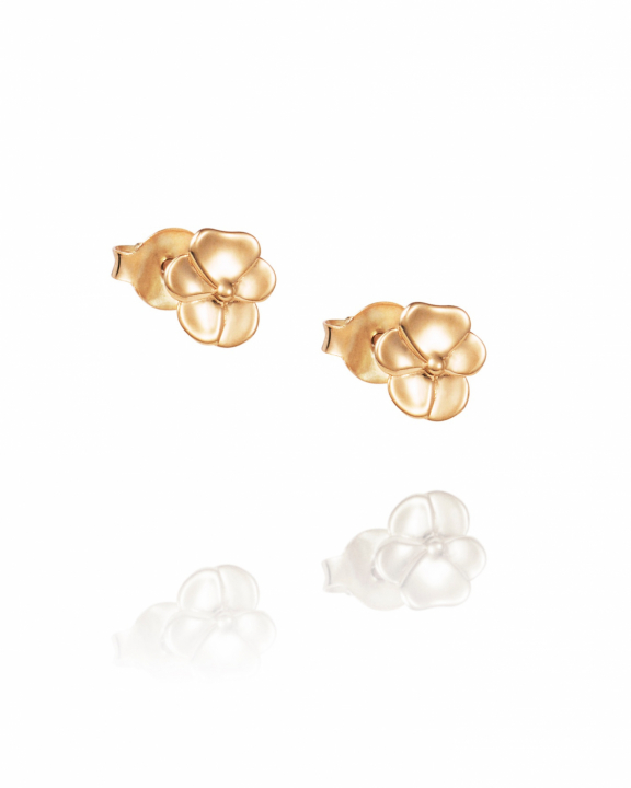 Pensée Earrings Gold Plated in de groep Oorbellen / Gouden oorbellen bij SCANDINAVIAN JEWELRY DESIGN (12-108-02352-0000)