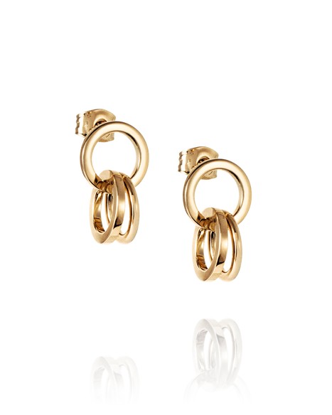 Messy rings ear Earrings Goldplated Silver in de groep Oorbellen / Gouden oorbellen bij SCANDINAVIAN JEWELRY DESIGN (12-108-02361-0000)